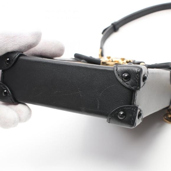 LOUIS VUITTON Pochette Trunk Vertical Monogram Shoulder Bag Brown Black M63913 - Picture 8 of 10